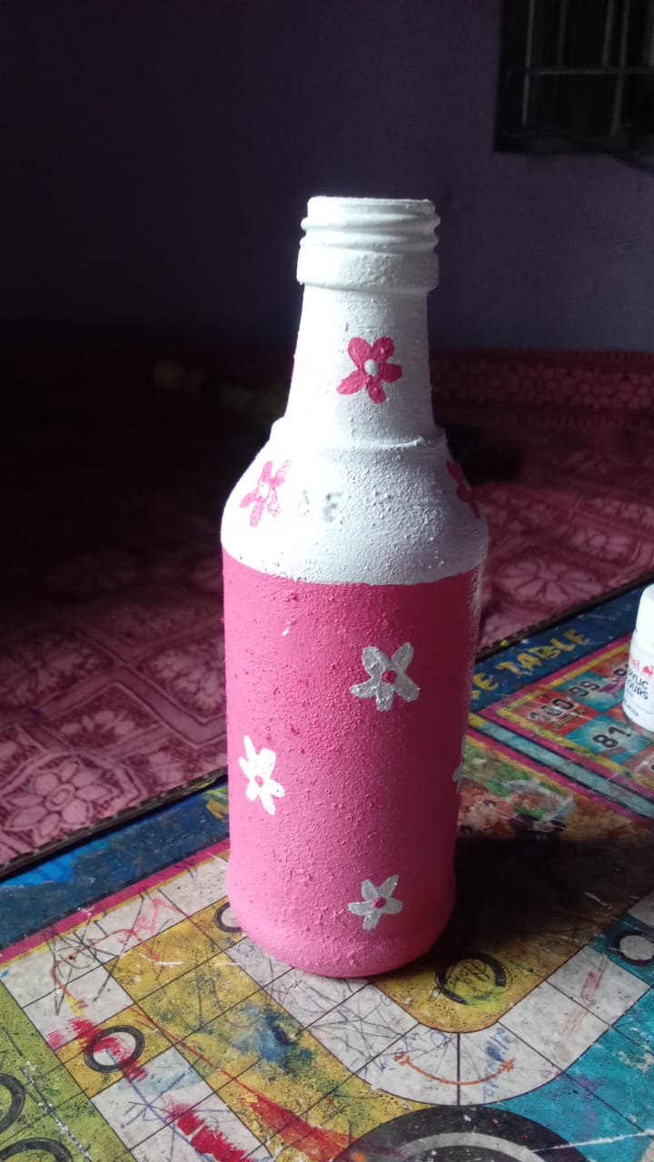 Floral Bottle Art
